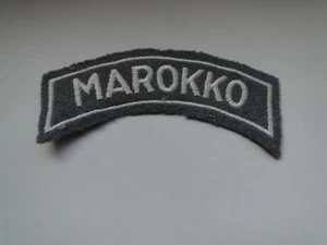 Insignia de hombro Bundeswehr Marruecos 9x3 cm en gris - Imagen 1 de 1