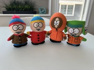 South Park Set Of 4 2008 ComedyCentral Plush Cartman Kenny Stan Kyle 5.5" w/Tags - Picture 1 of 19