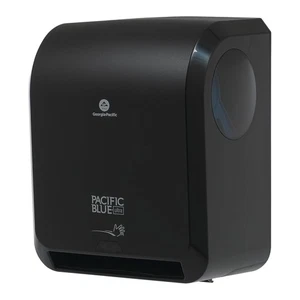 Toalla de papel automatizada sin contacto Pacific Blue Ultra 8" de alta capacidad negra - Imagen 1 de 16