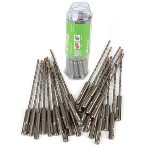 5/32" x 6” SDS Plus Hammer Drill Bits 25 Pack, 5/32 inch Masonry Drill Bits C... - Picture 1 of 7