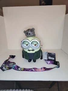 Cubo de palomitas de maíz Universal Studios 2024 Minion Halloween iluminado Bob Zombie NUEVO - Imagen 1 de 5