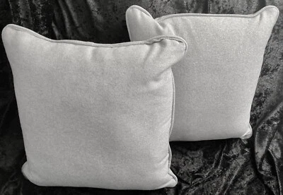 Decorative Custom Hand Made Throw Pillows Gray (2) - Image 1 of 4