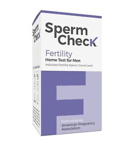 Spermcheck Fertility Home Test Kit for Men- Shows Normal or Low Sperm Count