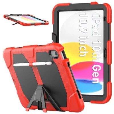 Funda resistente con soporte de pantalla para iPad 10/9/8/7/6/5th Mini Air Pro 11" 2025 Foto 1 de 4
