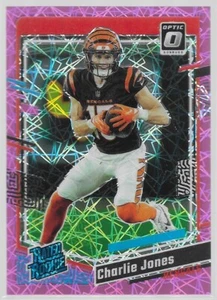 2023 Panini Donruss Optic Charlie Jones Rated Rookie Pink Velocity Prizm /79 - Picture 1 of 2