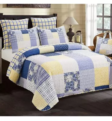 NEW Virah Bella - Full Size Rustic Quilt Set with Matching Tote - King Set - Image 1 of 4