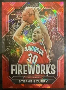 STEPHEN CURRY 2023/24 PANINI PRIZM DRAFT PICKS FIREWORKS RED ICE PRIZM MINT #16 - Picture 1 of 2