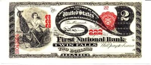 TIM PRUSMACK MONEY ART. $2 'LAZY DEUCE' APPEARS SUPERB GEM- WOW STUNNING!!! - Picture 1 of 5