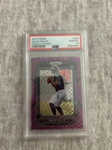 2022 Panini Prizm Malik Willis Purple Power Rookie Card 40/49 PSA Gem Mint 10 RC - Bild 1 von 2