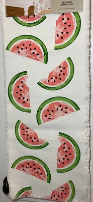 MARTHA STEWART TABLE RUNNER WATERMELON 14 X 74 100% COTTON NIP - Image 1 of 3