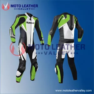 Kangroo Kawasaki Ninja Motorbike Racing Suit leather boots and gloves a deal - Picture 1 of 5