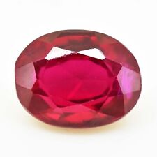 Natural Deep Red Mozambique Ruby 10.90 Ct Oval Cut Certified Excellent Gemstone