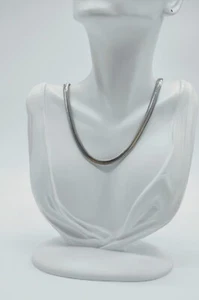 ZARA Silver Tone Snake Chain Necklace - Picture 1 of 5