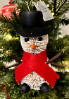 Gislea Graham Bristle Snowman Hanging Christmas Tree Decoration Bauble
