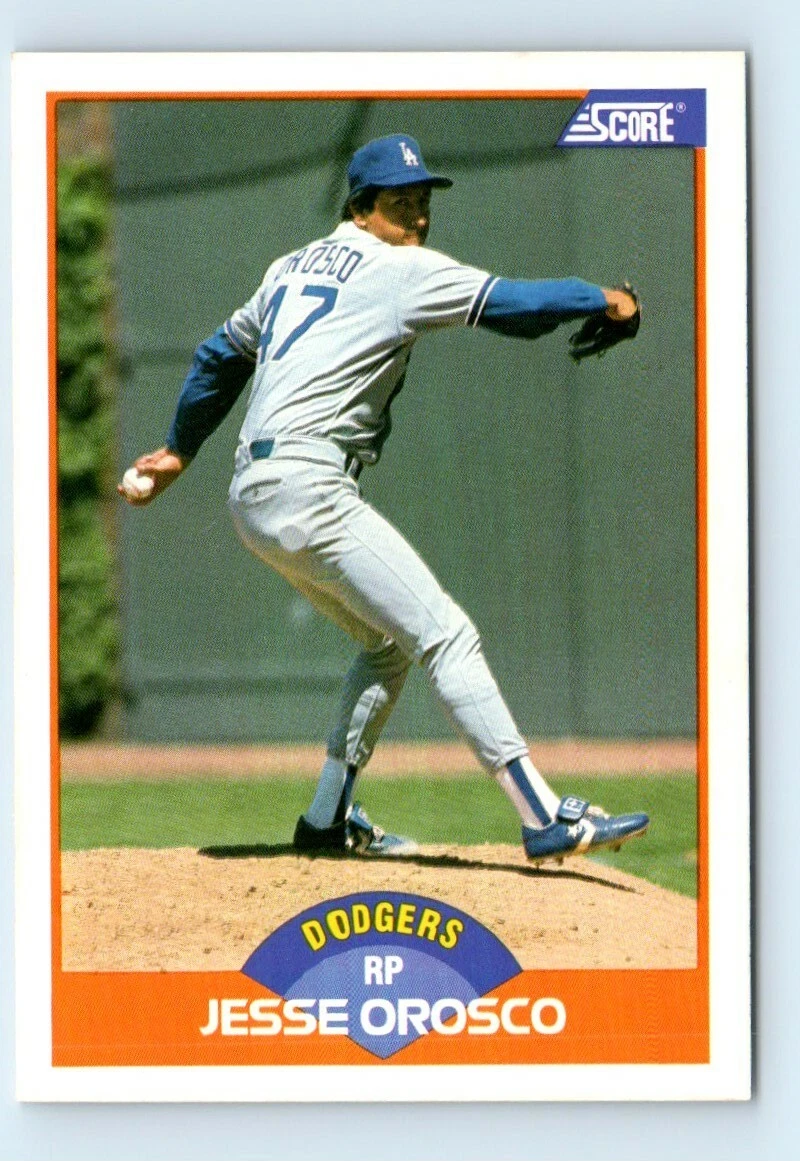 1989 Score Jesse Orosco Los Angeles Dodgers #356