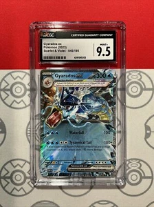 NEW CGC 9.5 MINT Pokemon Gyarados ex Scarlet & Violet Base Set 045/198 Holo 5053 - Picture 1 of 2