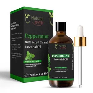 Peppermint Essential Oil | Premium Grade Essential Massage Oils 4 Fl Oz (120 ml) - Picture 1 of 6