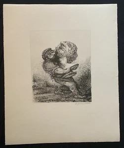 A. Paul Weber, Ins Magazin, Lithographie, 1971, handsigniert - Bild 1 von 1