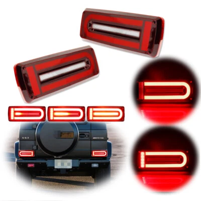 Luz trasera LED secuencial lente roja para Mercedes W463 Clase G 90-16 G500 G550 G55 Foto 1 de 4