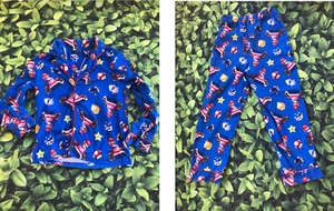 BOYS Pajama long sleeve pants Mario Kart Size medium Super Nintendo blue buttons - Picture 1 of 7