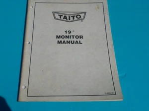 TAITO 19" MONITOR-Orig. Manual-L@@K! - Picture 1 of 2
