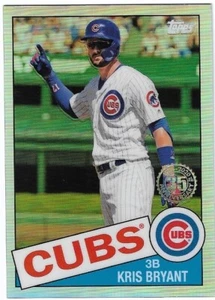 2020 Topps 1985 Chrome Refractor #85TC-9 Kris Bryant Chicago Cubs - Picture 1 of 2