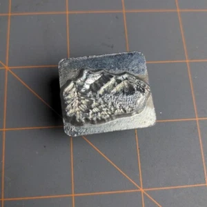 Vintage Leather Carving Working Tool Craftool Stamp 8324 Mountains & Pine Trees - Picture 1 of 2