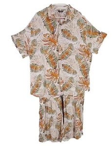 COOFANDY Mens Outfit 2XL Hawaiian Set Casual Button Down Travel Vacation Beach - Picture 1 of 5