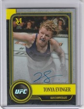TONYA EVINGER 2019 Topps UFC Museum Collection Gold Archival Auto /25 Autograph