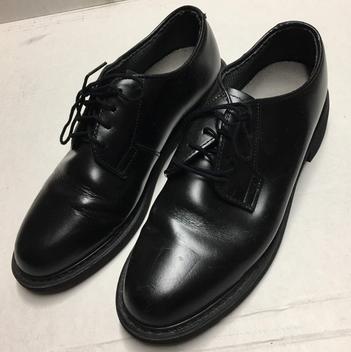 Men 9 M Bates US Military Black Leather 