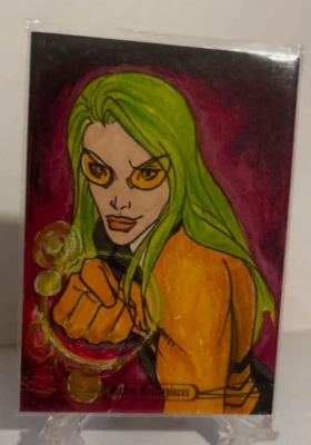 2016 Marvel Masterpieces Sketch Card Polaris - Boo - Image 1 of 3