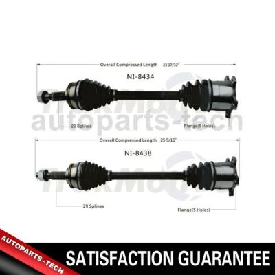 2x TrakMotive Rear CV Joint CV Axle Shaft For Infiniti J30 1993~1994 - Изображение 1 из 3