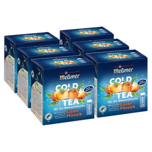 Meßmer Cold Tea Eistee Pfirsich, 14 Pyramidenbeutel 6er Pack - Bild 1 von 1