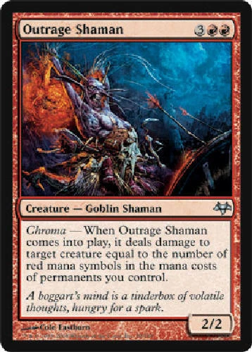 OUTRAGE SHAMAN X4 4 4X Eventide MTG Magic the Gathering Cards DJMagic - Image 1 of 1