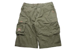 Pantalones Cortos de Carga Pepe Y2K Para Hombre 36x15 Verde Musgo Militar Grunge Patinador Suelto - Imagen 1 de 16