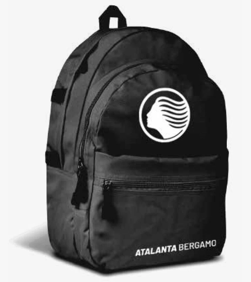 ATALANTA B.C. ZAINO NERO (42 x 32 x 15 cm) - PRODOTTO UFFICIALE