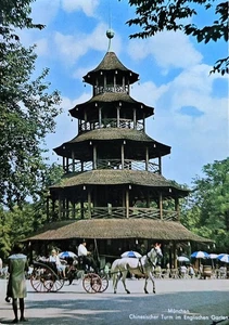 AK München Englischer Garten Chinesischer Turm 1973 - Picture 1 of 2