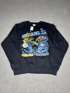 Vintage Neu mit Etikett 2006 Super Bowl XL Steelers VS Seahawks Lee Sweatshirt Größe XL - Bild 1 von 7