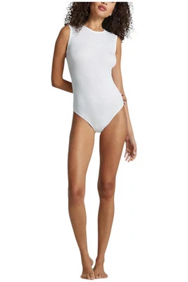 Commando Women's Luxury Rib Signature Bodysuit White - Image 1 of 2