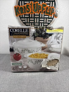 Corelle Coordinates Bake Serve 1.5 qt 2.5 qt 4-pc Callaway Stoneware NEW - Picture 1 of 10