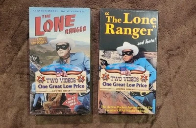 Brand New/Sealed 1990s Lone Ranger VHS Lot - Goodtimes Home Video - Image 1 of 2