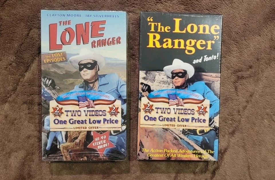 Brand New/Sealed 1990s Lone Ranger VHS Lot - Goodtimes Home Video - Image 1 of 2