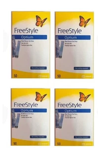 Strisce reattive per glicemia Abbott FreeStyle Optium (4 X50) spedizione grat... - Foto 1 di 3