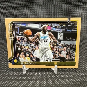 #/2025! 🚨2025-26 Topps Pascal Siakam Indians Pacers Basketball Gold #53 - Picture 1 of 2