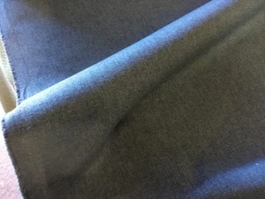 By 2 meter x 143 cm fabric remnant PLAIN blue upholstery fabric - Picture 1 of 3
