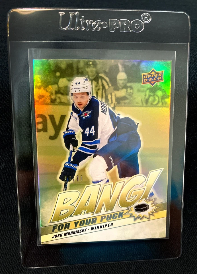 2024-25 Upper Deck Josh Morrissey GOLD #ed /10 Bang for Your Puck - Image 1 of 1