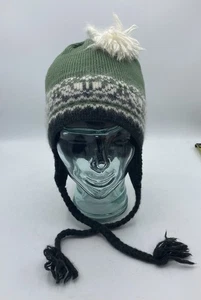 Aardvark Chullo peruanische Andenmütze Wolle Outdoor Mütze Fleece gefüttert Ohrenklappen Krawatten - Bild 1 von 7