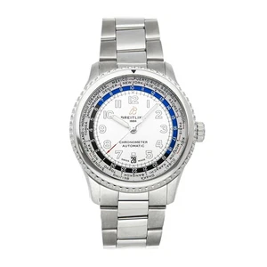 Breitling Aviator 8 B35 Unitime 43 Stahl Auto Herren Armbanduhr AB3521U01/G1A1 - Bild 1 von 6