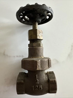 BRASS  N 7108 200 WSP - 12 125 OIC VALVE - Image 1 of 3