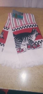 Vintage Kliban Red Sneakers Dish Towel New With Tag - Picture 1 of 7